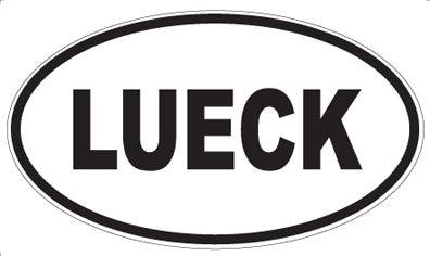 LUECK - Oval Magnet