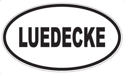 LUEDECKE - Oval Sticker