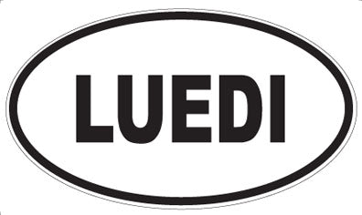 LUEDI - Oval Sticker