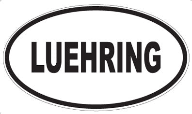 LUEHRING - Oval Sticker
