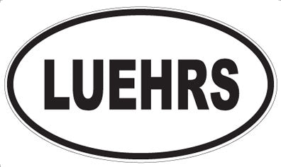 LUEHRS - Oval Magnet