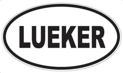 LUEKER - Oval Magnet
