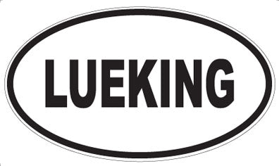 LUEKING - Oval Magnet