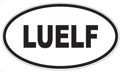 LUELF - Oval Sticker