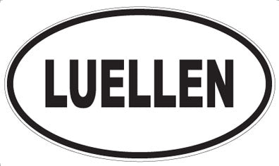LUELLEN - Oval Magnet
