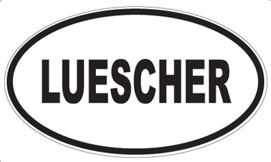 LUESCHER - Oval Sticker