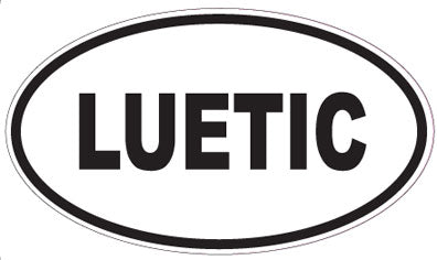 LUETIC - Oval Sticker