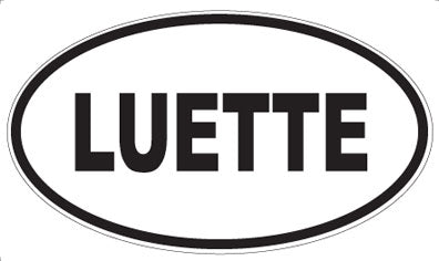 LUETTE - Oval Sticker