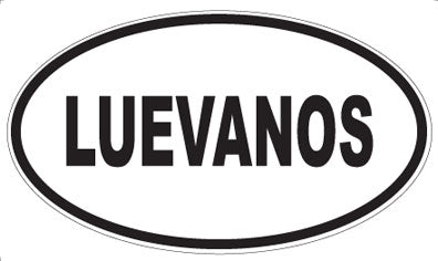 LUEVANOS - Oval Magnet