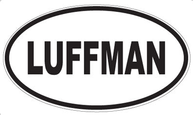 LUFFMAN - Oval Sticker