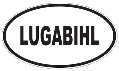LUGABIHL - Oval Sticker