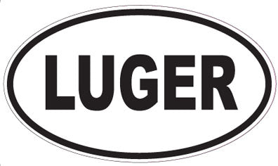 LUGER - Oval Sticker