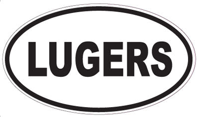 LUGERS - Oval Sticker