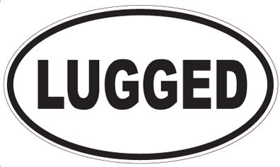 LUGGED - Oval Sticker