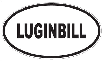 LUGINBILL - Oval Sticker