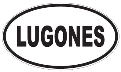 LUGONES - Oval Magnet