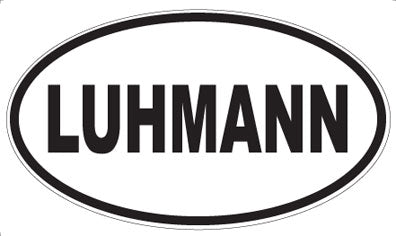 LUHMANN - Oval Sticker