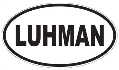 LUHMAN - Oval Magnet