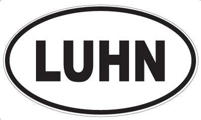 LUHN - Oval Sticker