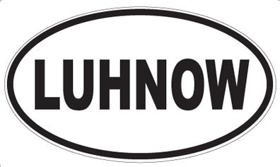 LUHNOW - Oval Magnet