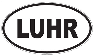 LUHR - Oval Sticker