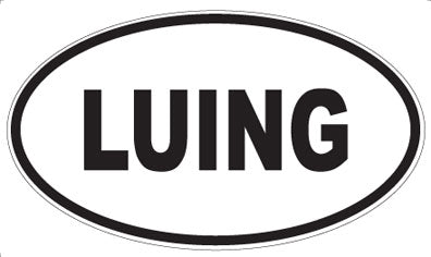 LUING - Oval Magnet