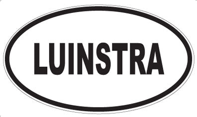LUINSTRA - Oval Sticker