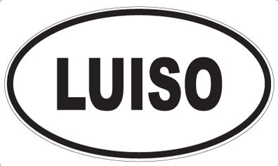 LUISO - Oval Sticker
