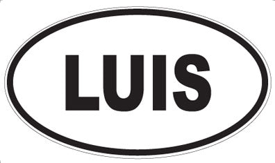LUIS - Oval Magnet