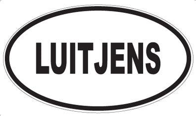 LUITJENS - Oval Sticker