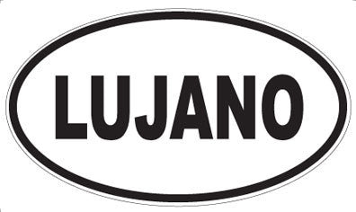 LUJANO - Oval Sticker