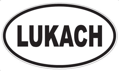 LUKACH - Oval Sticker