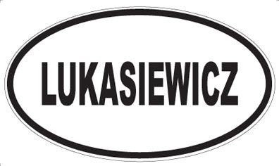 LUKASIEWICZ - Oval Magnet