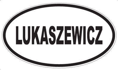 LUKASZEWICZ - Oval Magnet