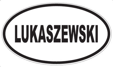 LUKASZEWSKI - Oval Magnet