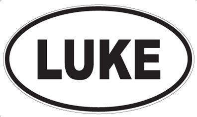 LUKE - Oval Sticker