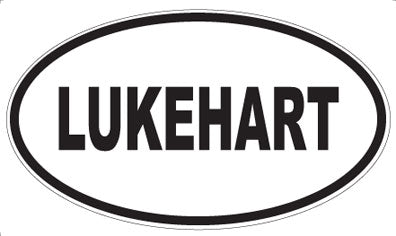 LUKEHART - Oval Sticker