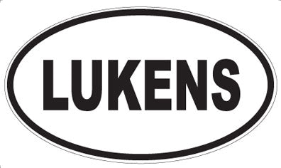LUKENS - Oval Magnet