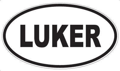 LUKER - Oval Sticker