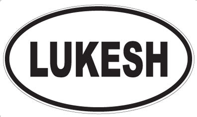 LUKESH - Oval Sticker