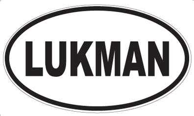 LUKMAN - Oval Magnet