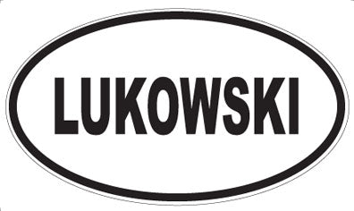 LUKOWSKI - Oval Magnet