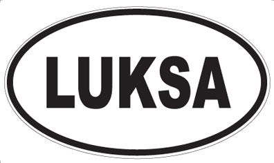 LUKSA - Oval Sticker