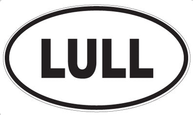 LULL - Oval Sticker