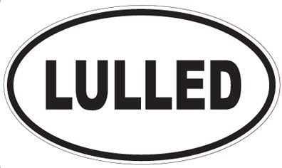 LULLED - Oval Sticker