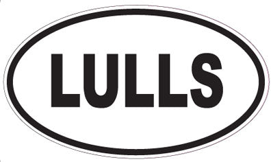LULLS - Oval Sticker