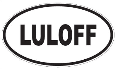 LULOFF - Oval Sticker