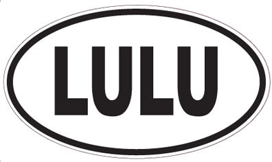 LULU - Oval Sticker