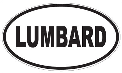 LUMBARD - Oval Sticker