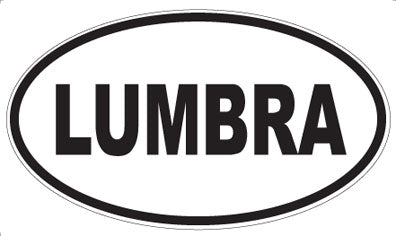 LUMBRA - Oval Sticker
